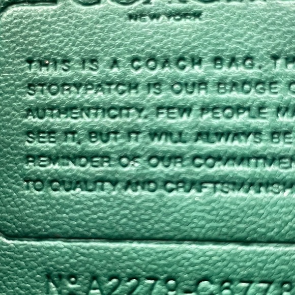 Coach Mini Pepper Crossbody in Green Leather with Silver Hardware - Picture 9 of 14